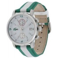 Lacoste horlogeband 2000404 / LC-12-3-14-0081 Leder Groen 18mm