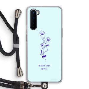 Bloom with grace: OnePlus Nord Transparant Hoesje met koord