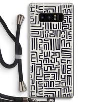Moroccan Print: Samsung Galaxy Note 8 Transparant Hoesje met koord