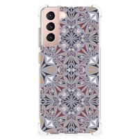 Samsung Galaxy S21 FE Anti-Shock Hoesje Flower Tiles - thumbnail