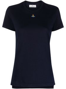 Vivienne Westwood chemise à logo Orb brodé - Bleu