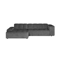 by fonQ Mumble Hoekbank met Chaise Longue Links - Chenille - Antraciet