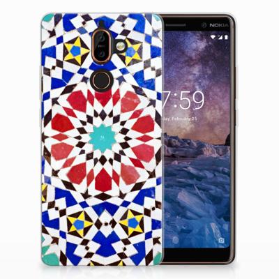 Nokia 7 Plus | TPU | Siliconen hoesje | Mozaïek