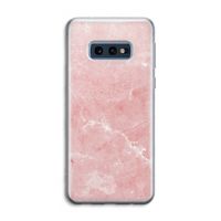Roze marmer: Samsung Galaxy S10e Transparant Hoesje