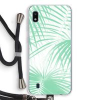 Palmbladeren: Samsung Galaxy A10 Transparant Hoesje met koord