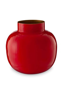 Pip Studio Ronde Vaas Metaal Rood 25 cm Pip Studio Ronde Vaas Metaal Rood 25 cm