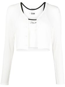 izzue ensemble cardigan-haut - Blanc