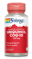 Solaray Ubiquinol Co Q10 100mg Softgels