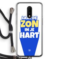 Laat de zon in je hart: OnePlus 7 Transparant Hoesje met koord
