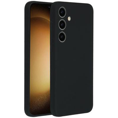 Accezz Liquid Silicone Backcover Samsung Galaxy S24 Plus Telefoonhoesje Zwart