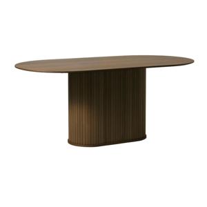 Eettafel Nola Ovaal Smoked Eiken 95x180cm - Giga Living