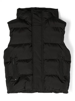 DSQUARED2 KIDS gilet à logo imprimé - Noir