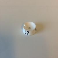 MB wit/zwart 57 voor op kledinghanger
