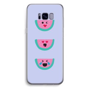 Smiley watermeloen: Samsung Galaxy S8 Plus Transparant Hoesje