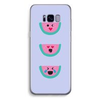 Smiley watermeloen: Samsung Galaxy S8 Plus Transparant Hoesje