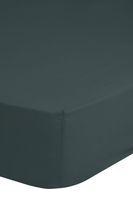 Goodmorning Jersey Hoeslaken Donker Groen-1-persoons (90x200 cm) - thumbnail