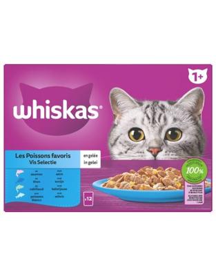 Whiskas Whiskas 1+ Vis Selectie In Gelei Zalm & Tonijn 12x85gr