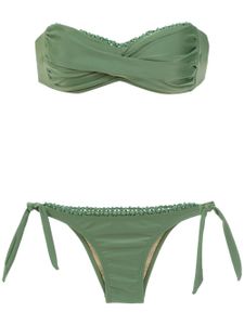 Amir Slama embroidered bikini - Vert