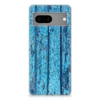 Google Pixel 7 | Bumper Hoesje | Wood Blue