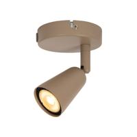 Lucide TIANA - Wandspot / Wandlamp - 1xGU10 - Wandlicht of plafonnière - Taupe | Essential