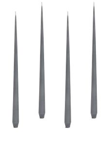 Zaha Hadid Design lot de quatre bougies coniques - Gris