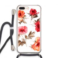 Roosjes: iPhone 7 PLUS Transparant Hoesje met koord