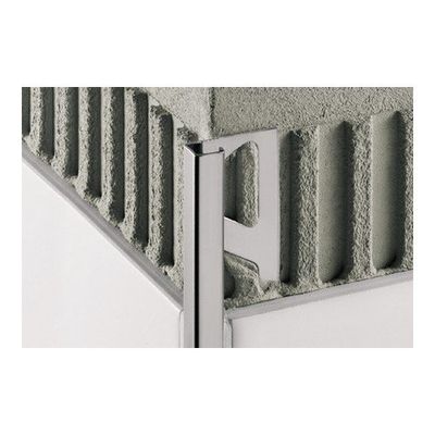 Schluter Quadec-ac tegelprofiel 11mm 250 cm. alu., grafietzwart Schluter Quadec-ac tegelprofiel 11mm 250 cm. alu., grafietzwart