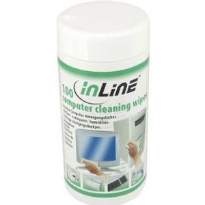 InLine 43200 computerreinigingskit Beeldschermen/Plastik Vochtige doekjes voor apparatuurreiniging