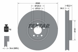 Remschijf 92161005