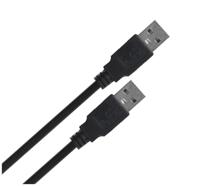 Lanberg CA-USBA-20CU-0010-BK USB-kabel 1m 2.0 USB A Zwart