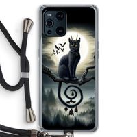 Moonlight Companions: Oppo Find X3 Transparant Hoesje met koord