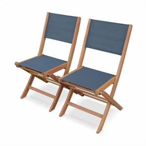 sweeek - Set van twee houten klapstoelen