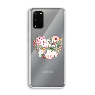 GRL PWR Flower: Samsung Galaxy S20 Plus Transparant Hoesje