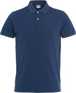 Clique 028240 Stretch Premium Polo - Blauwmelange - S