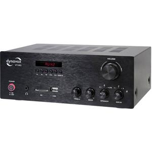Dynavox VT-80 Stereoversterker 2 x 160 W Zwart Bluetooth, USB