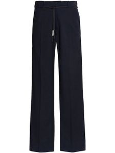 Marni pantalon en laine à coupe droite - Bleu