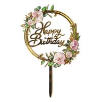 Happy Birthday Cake Topper Deluxe #1 Happy Birthday Cake Topper Deluxe #1