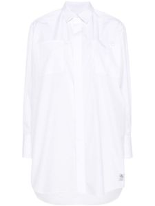 sacai chemise à logo en relief - Blanc