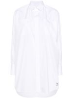 sacai chemise à logo en relief - Blanc