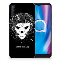 Silicone Back Case Alcatel 1S (2020) Skull Hair