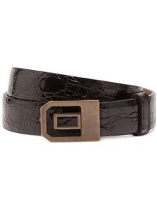 Dolce & Gabbana ceinture en cuir à boucle - Noir