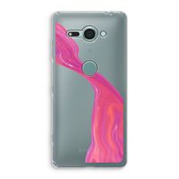 Paarse stroom: Sony Xperia XZ2 Compact Transparant Hoesje