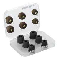 New Bee 12 PCS Silicone Earbuds & Memory Foam For All In-Ear Earphone(Black)