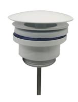 Wiesbaden UniMatch open afvoerplug 5/4" mat wit
