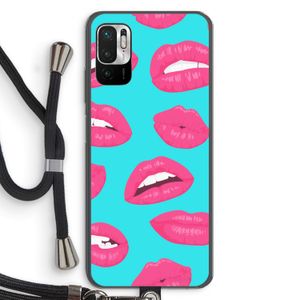 Bite my lip: Xiaomi Redmi Note 10 5G Transparant Hoesje met koord