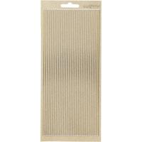 Stickers, randen, vel 10x23 cm, goud, 1 vel