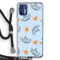 Manta: Motorola Moto G9 Plus Transparant Hoesje met koord