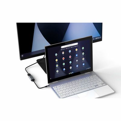 HYPER HD425A video kabel adapter USB Type-C HDMI Roestvrijstaal