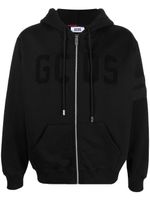 GCDS hoodie en coton à logo brodé - Noir - thumbnail