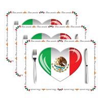 Placemat Mexicaans design - 30x stuks - 42 x 30 cm - 90g - Mexico Placemat Mexicaans design - 30x stuks - 42 x 30 cm - 90g - Mexico